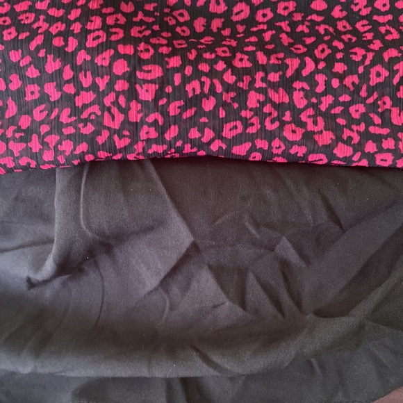 NWT Rachel Roy Lola Wild Pink & Black Leopard Draped Ruffle Tunic Dress - S - Picture 11 of 16